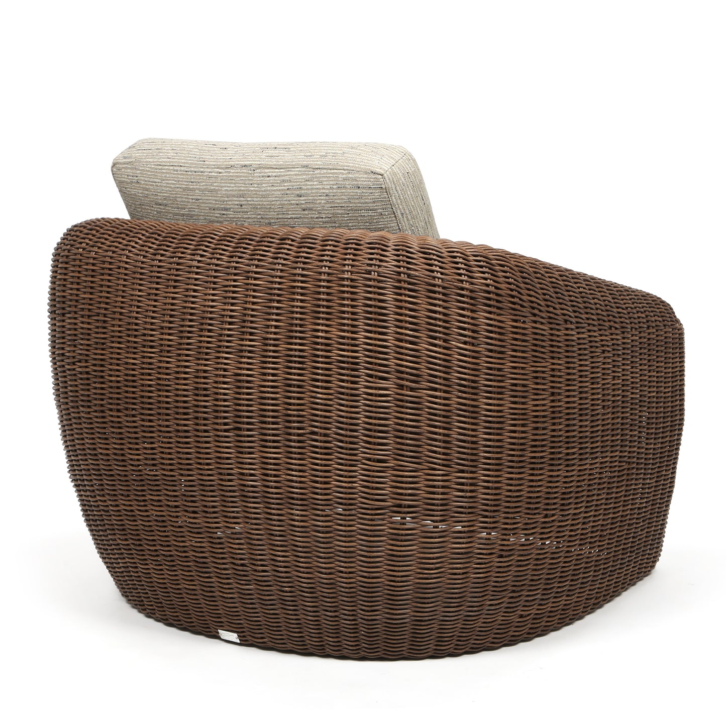 Boulevard Club Chair Hazel Weave Palm Spring Charcoal Cushions Back, image 23