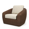 Boulevard Club Chair Hazel Weave Palm Spring Charcoal Cushions
