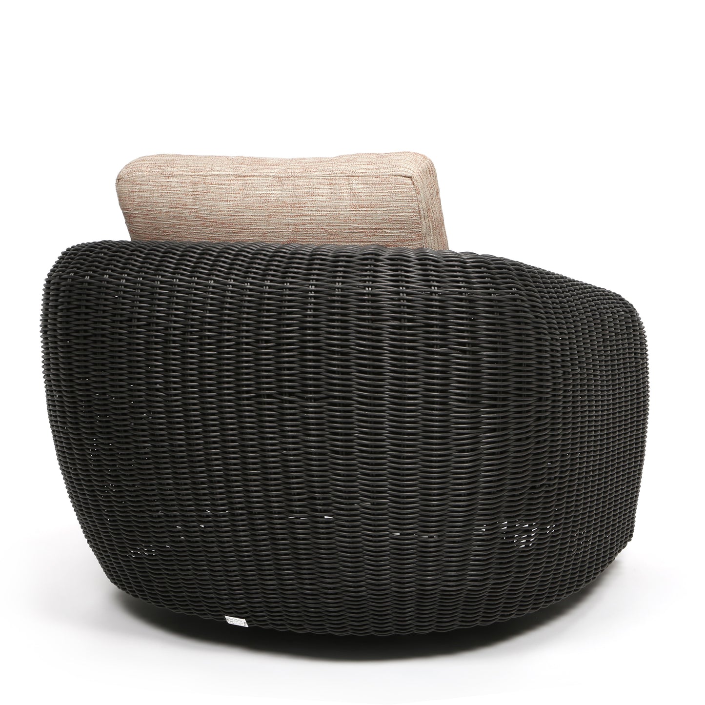 Boulevard Club Swivel Glider Coal Weave Brushed Clay Cushions Back, image 10