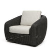 Boulevard Club Swivel Glider Coal Weave Crosshatch Vapor Cushions