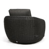 Boulevard Club Swivel Glider Coal Weave Nurture Charcoal Cushions Back