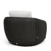 Boulevard Club Swivel Glider Coal Weave Nurture Pebble Cushions Back