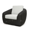 Boulevard Club Swivel Glider Coal Weave Nurture Pebble Cushions