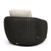 Boulevard Club Swivel Glider Coal Weave Palm Spring Charcoal Cushions Back