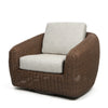 Boulevard Club Swivel Glider Hazel Weave Crosshatch Vapor Cushions
