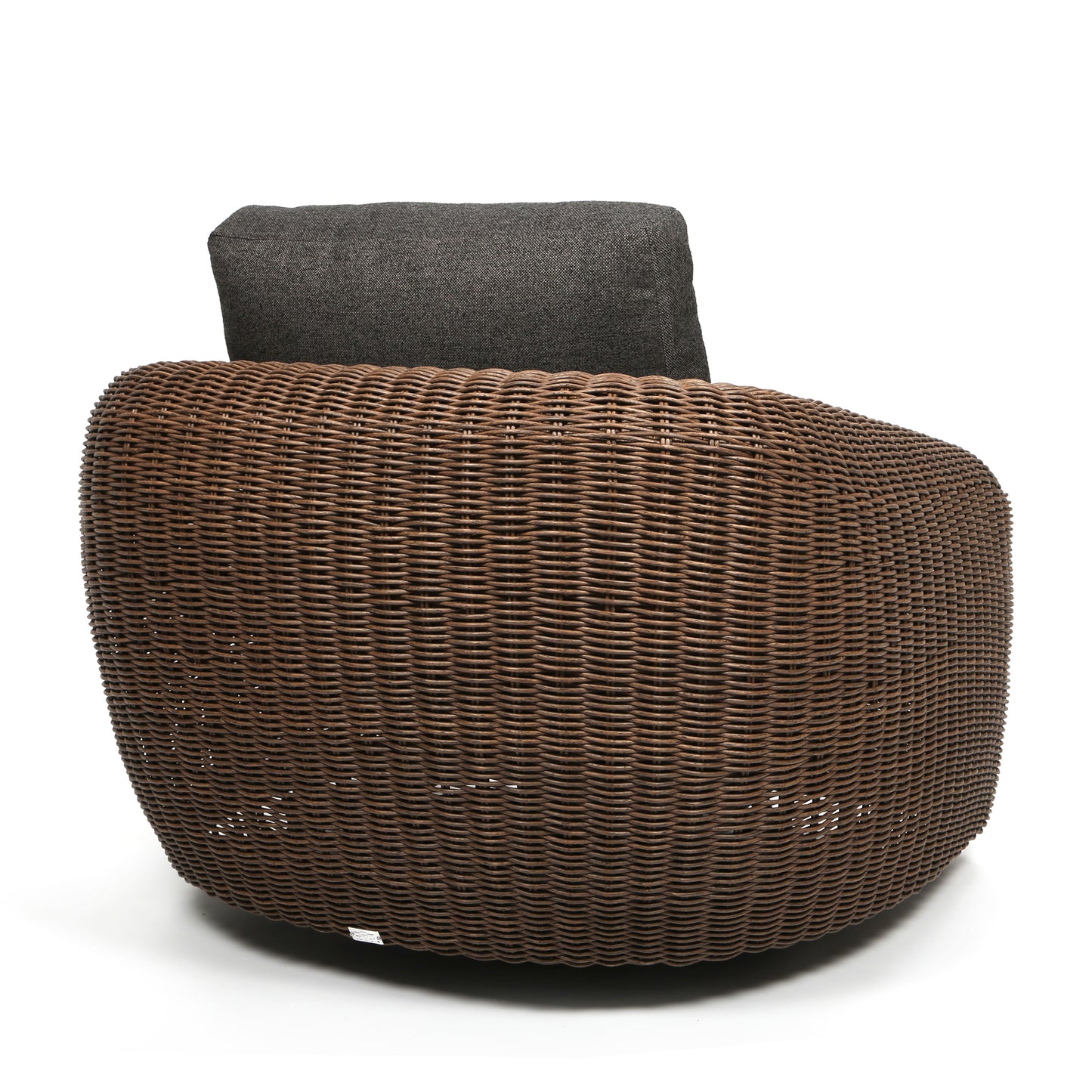 Boulevard Club Swivel Glider Hazel Weave Nurture Charcoal Cushions Back, image 22