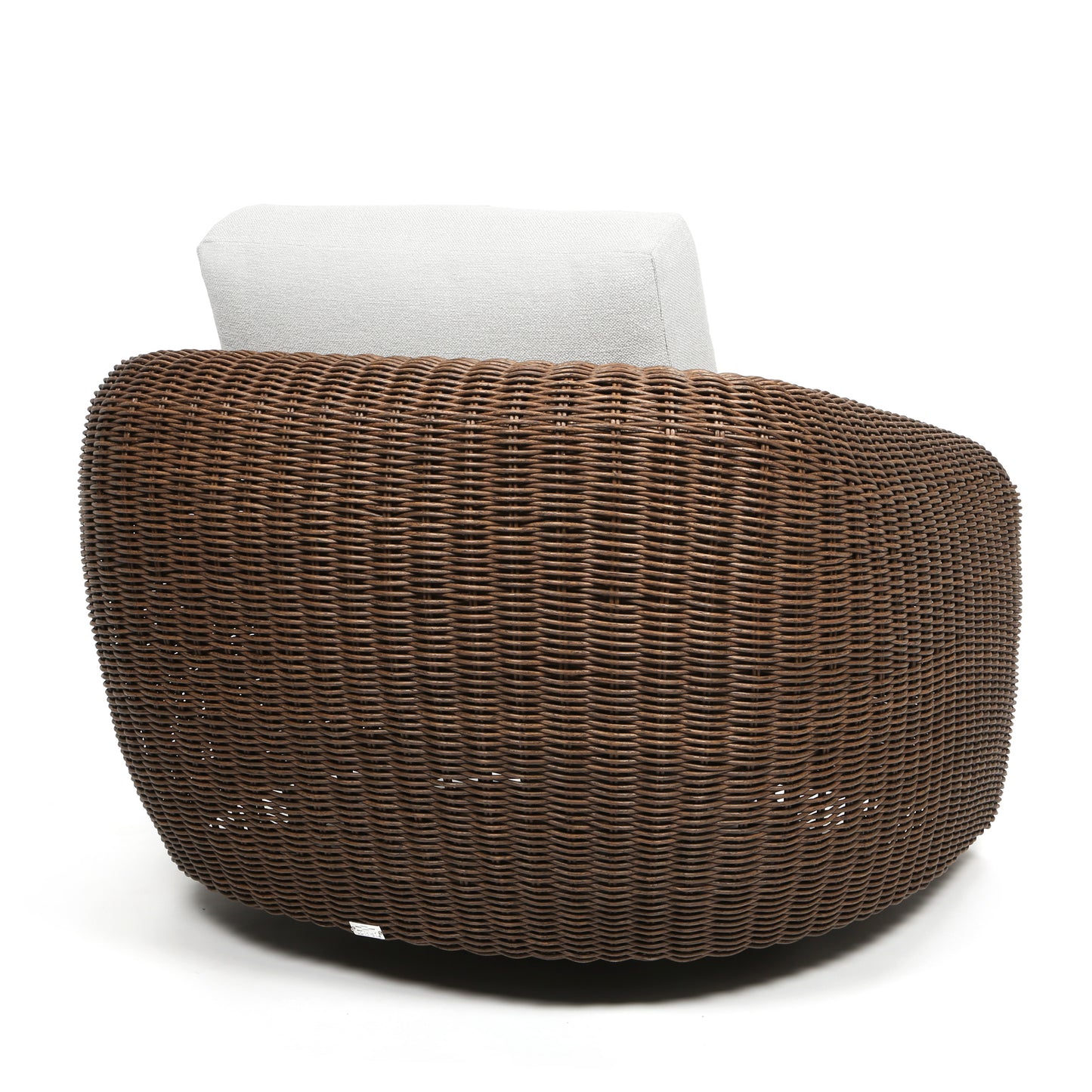 Boulevard Club Swivel Glider Hazel Weave Nurture Pebble Cushions Back, image 24