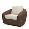 Boulevard Club Swivel Glider Hazel Weave Palm Spring Charcoal Cushions