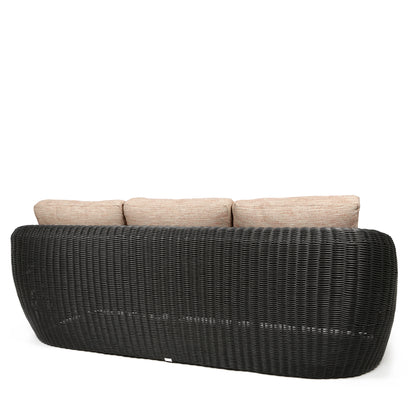 
                  Boulevard Sofa Coal Weave Brushed Clay Cushions Back - Image 9
                