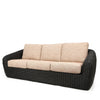 Boulevard Sofa Coal Weave Brushed Clay Cushions