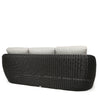Boulevard Sofa Coal Weave Crosshatch Vapor Cushions Back