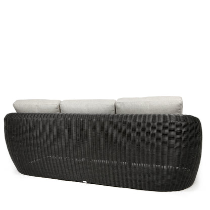 
                  Boulevard Sofa Coal Weave Crosshatch Vapor Cushions Back - Image 7
                