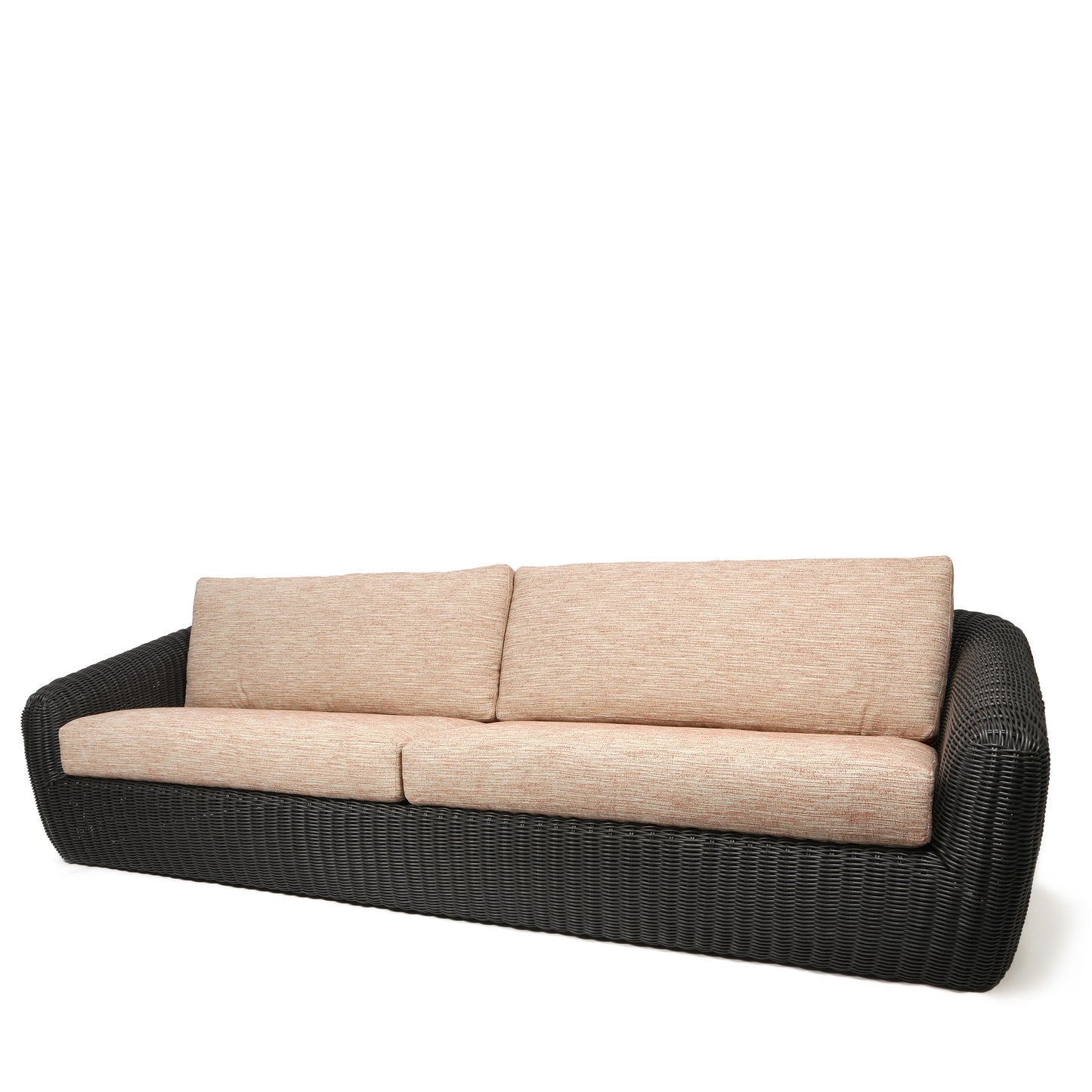 Boulevard XL Sofa Coal Weave Brushed Clay Cushions, image 4
