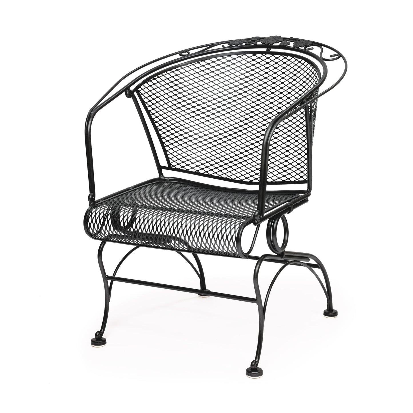 Briarwood Barrel Back Coil Spring Chair Black Finish, image 13