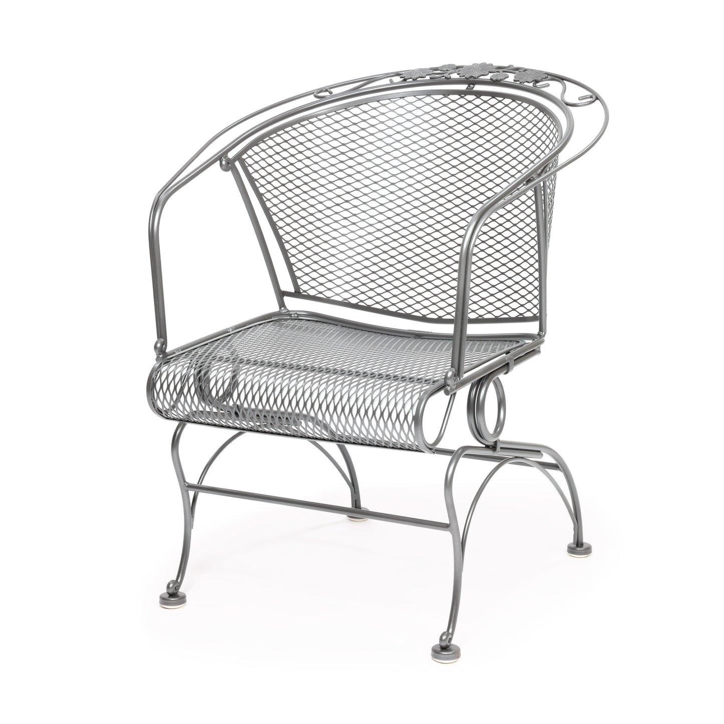 Briarwood Barrel Back Coil Spring Chair Glimmer Gray Finish, image 15