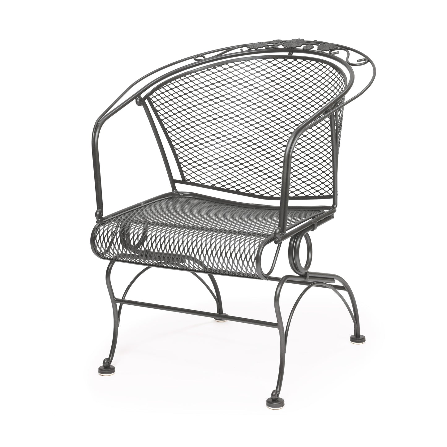 Briarwood Barrel Back Coil Spring Chair Graphite Finish, image 8