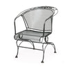 Briarwood Barrel Back Coil Spring Chair Pewter Finish