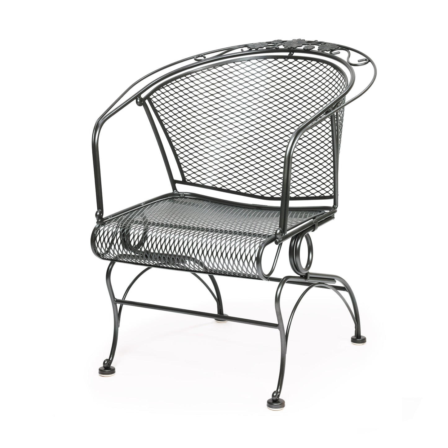 Briarwood Barrel Back Coil Spring Chair Pewter Finish, image 9