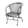 Briarwood Barrel Back Coil Spring Chair Satin Black Finish