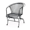 Briarwood Barrel Back Coil Spring Chair Textured Black Finish