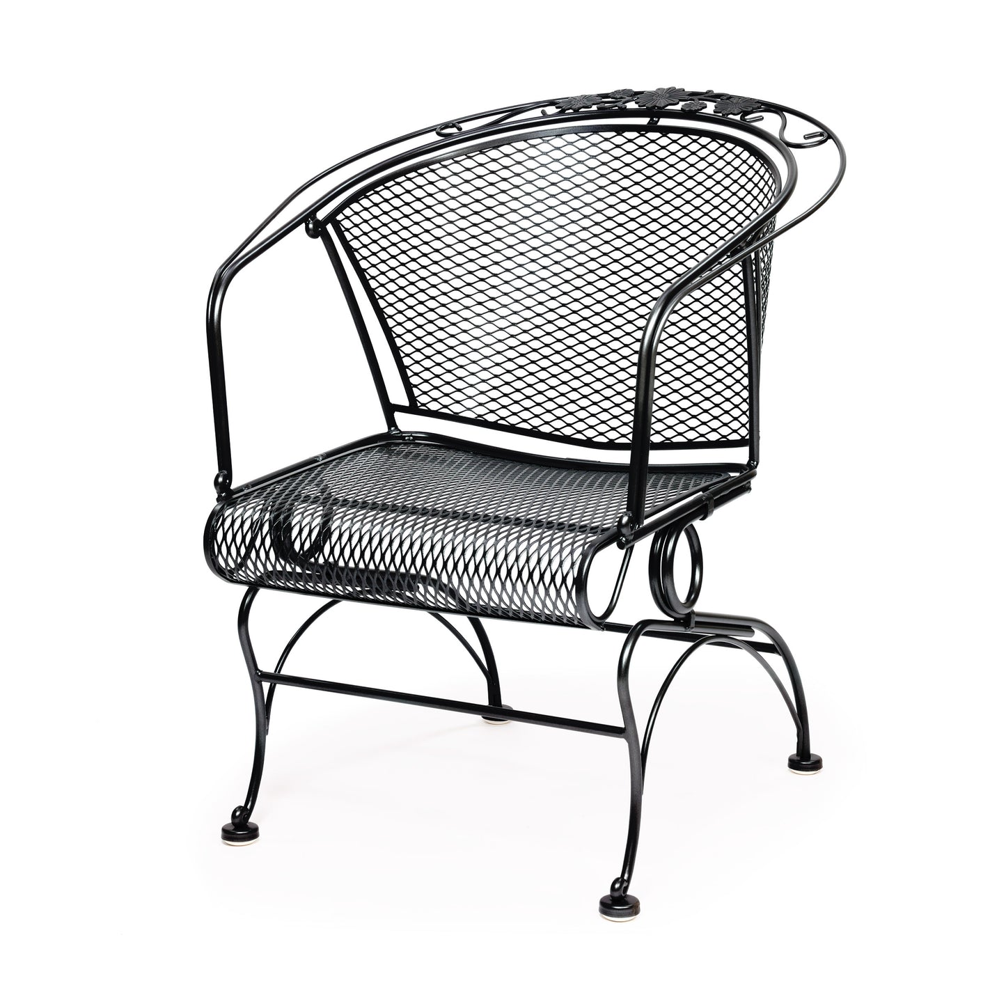 Briarwood Barrel Back Coil Spring Chair Textured Black Finish, image 11