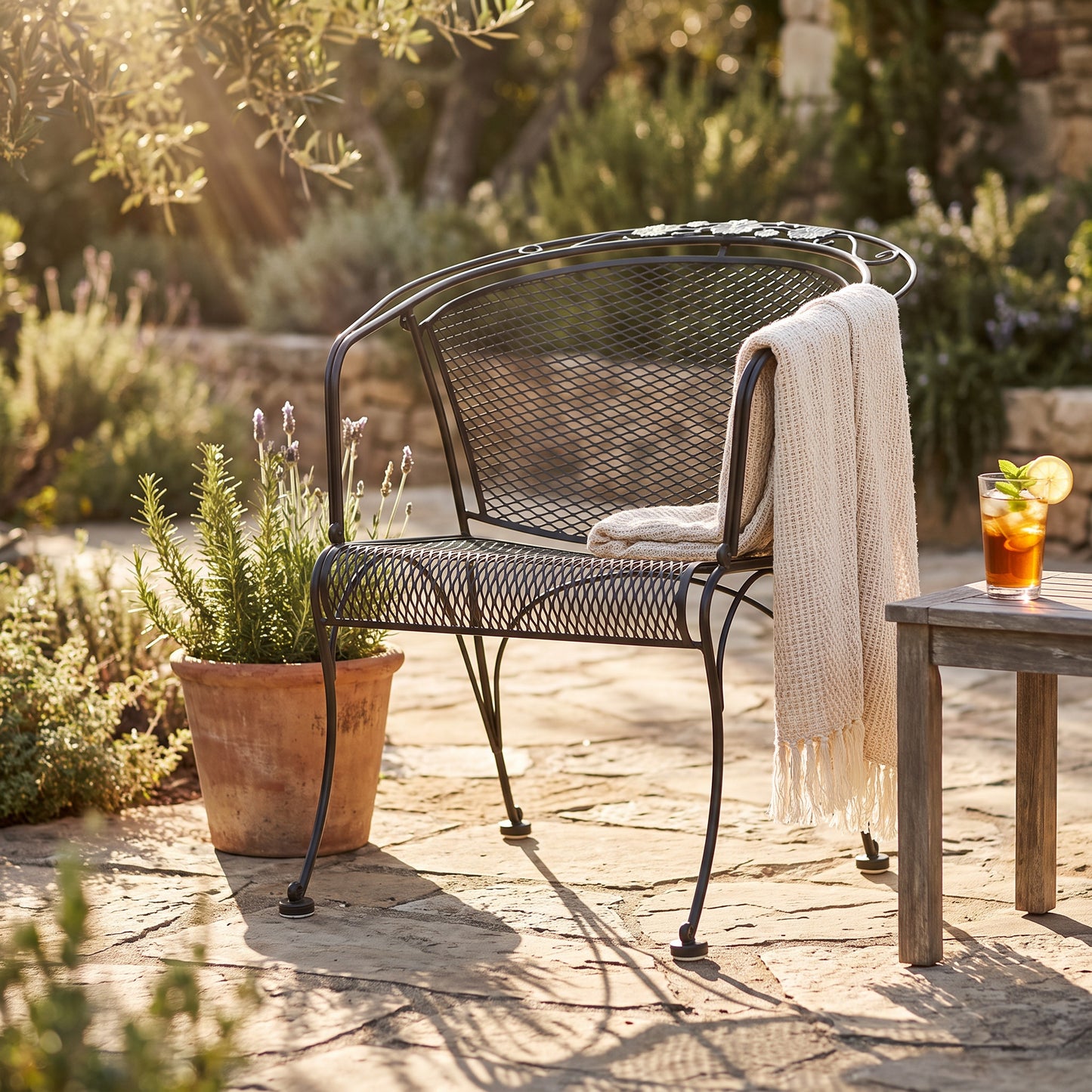 Briarwood Barrel Back Dining Chair Aztec Bronze Finish Lifestyle, image 4