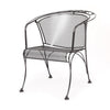 Briarwood Barrel Back Dining Chair Burnished Chrome Finish