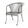 Briarwood Barrel Back Dining Chair Pewter Finish