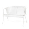 Briarwood Barrel Love Seat Acoustic White Finish