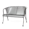 Briarwood Barrel Love Seat Burnished Chrome Finish