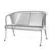 Briarwood Barrel Love Seat Glimmer Gray Finish
