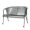 Briarwood Barrel Love Seat Textured Black Finish