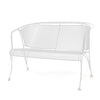 Briarwood Barrel Love Seat Weathered White Finish