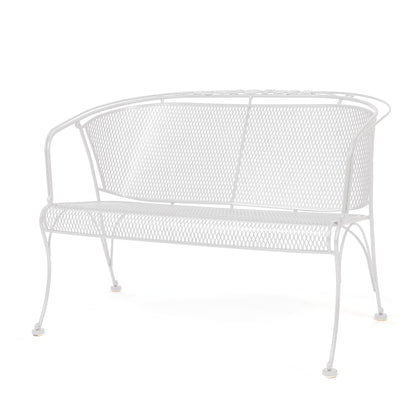 
                  Briarwood Barrel Love Seat Weathered White Finish - Image 24
                