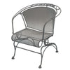 Briarwood Coil Spring Barrel Chair Gray Shimmer