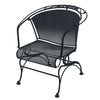 Briarwood Coil Spring Barrel Chair Smooth Black