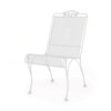 Briarwood Hi Back Dining Side Chair Weathered White Finish