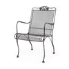 Briarwood Hi Back Lounge Chair Burnished Chrome Finish
