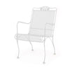 Briarwood Hi Back Lounge Chair Weathered White Finish