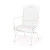 Briarwood High Back Coil Spring Chair Acoustic White Finish