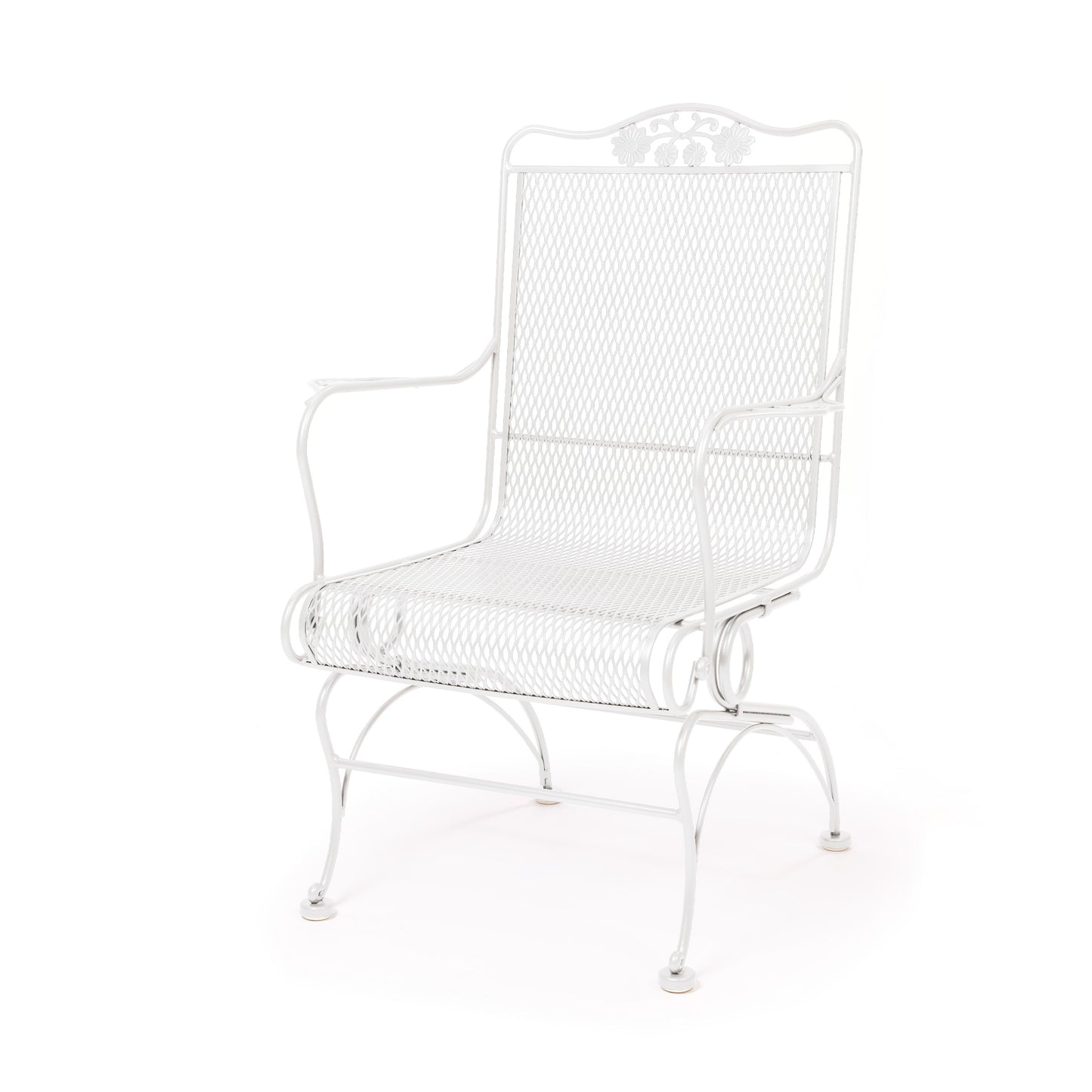Briarwood High Back Coil Spring Chair Acoustic White Finish, image 11