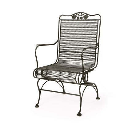 Briarwood High Back Coil Spring Chair Aztec Bronze Finish