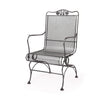 Briarwood High Back Coil Spring Chair Burnished Chrome Finish