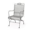 Briarwood High Back Coil Spring Chair Glimmer Gray Finish