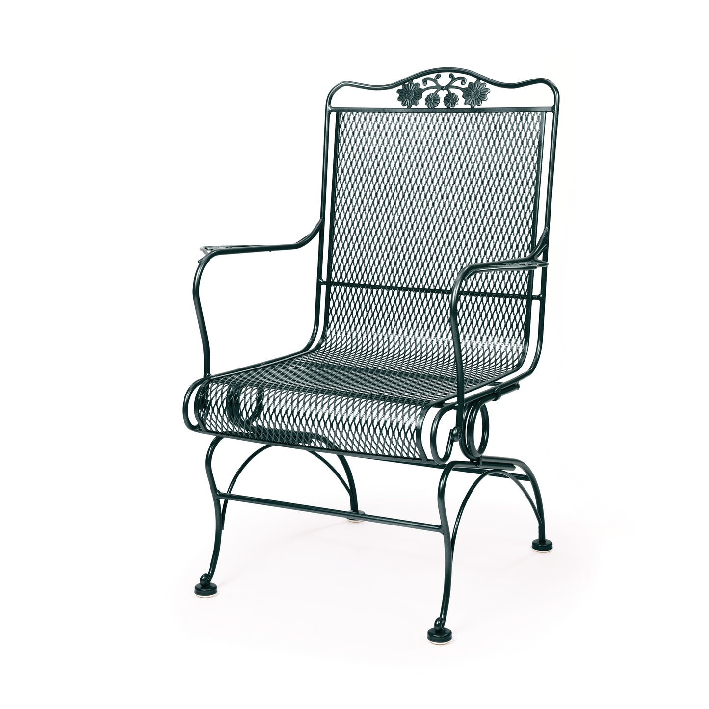 Briarwood High Back Coil Spring Chair Pompeian Green Finish, image 25