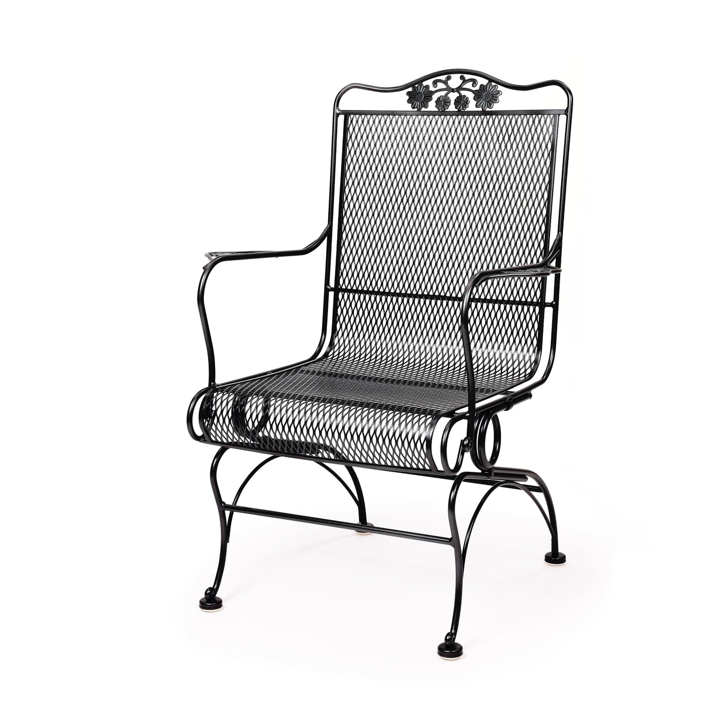 Briarwood High Back Coil Spring Chair Textured Black Finish, image 9