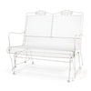 Briarwood High Back Gliding Love Seat Acoustic White Finish