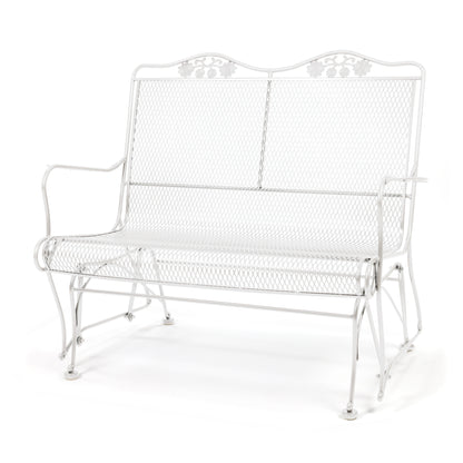 
                  Briarwood High Back Gliding Love Seat Acoustic White Finish - Image 11
                