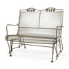 Briarwood High Back Gliding Love Seat Aged Teak Finish