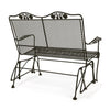 Briarwood High Back Gliding Love Seat Aztec Bronze Finish Back